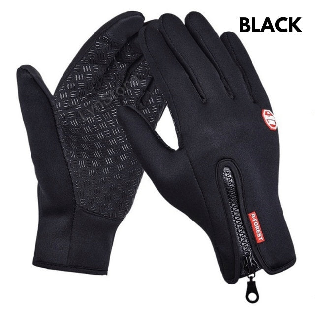 Gants d'hiver pour écran tactile, moto, glisse, gants de sport imperméables avec polaire