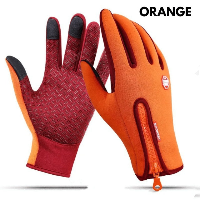 Gants d'hiver pour écran tactile, moto, glisse, gants de sport imperméables avec polaire