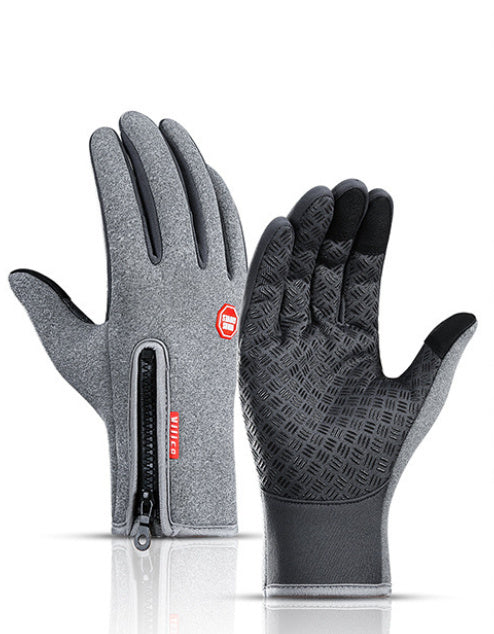 Gants d'hiver pour écran tactile, moto, glisse, gants de sport imperméables avec polaire