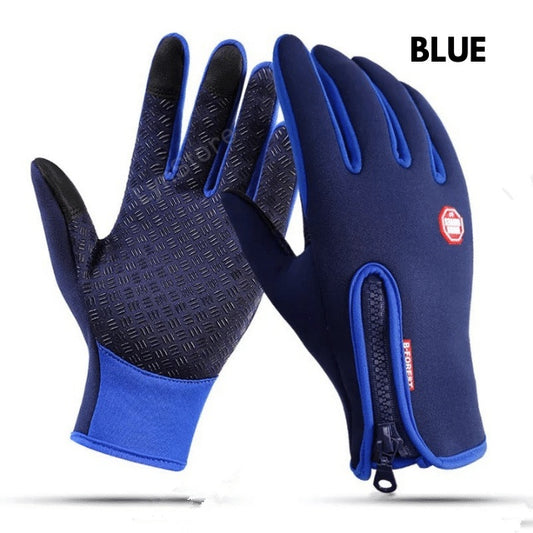 Gants d'hiver pour écran tactile, moto, glisse, gants de sport imperméables avec polaire