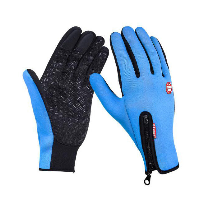 Gants d'hiver pour écran tactile, moto, glisse, gants de sport imperméables avec polaire